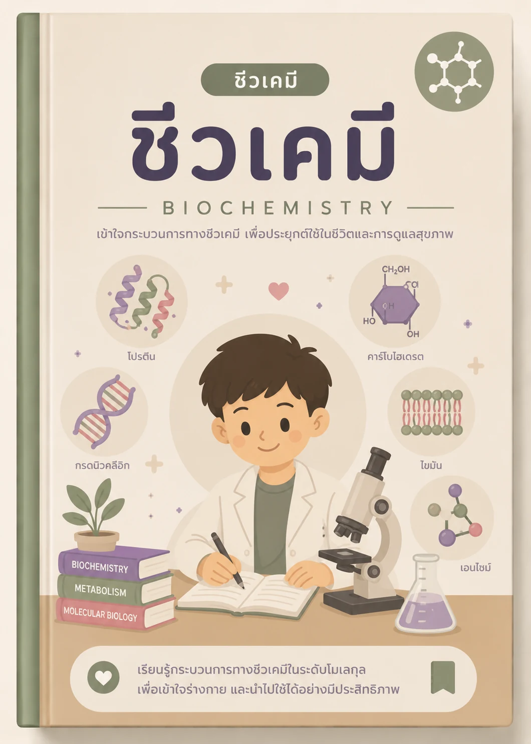 ปกหนังสือชีวเคมี